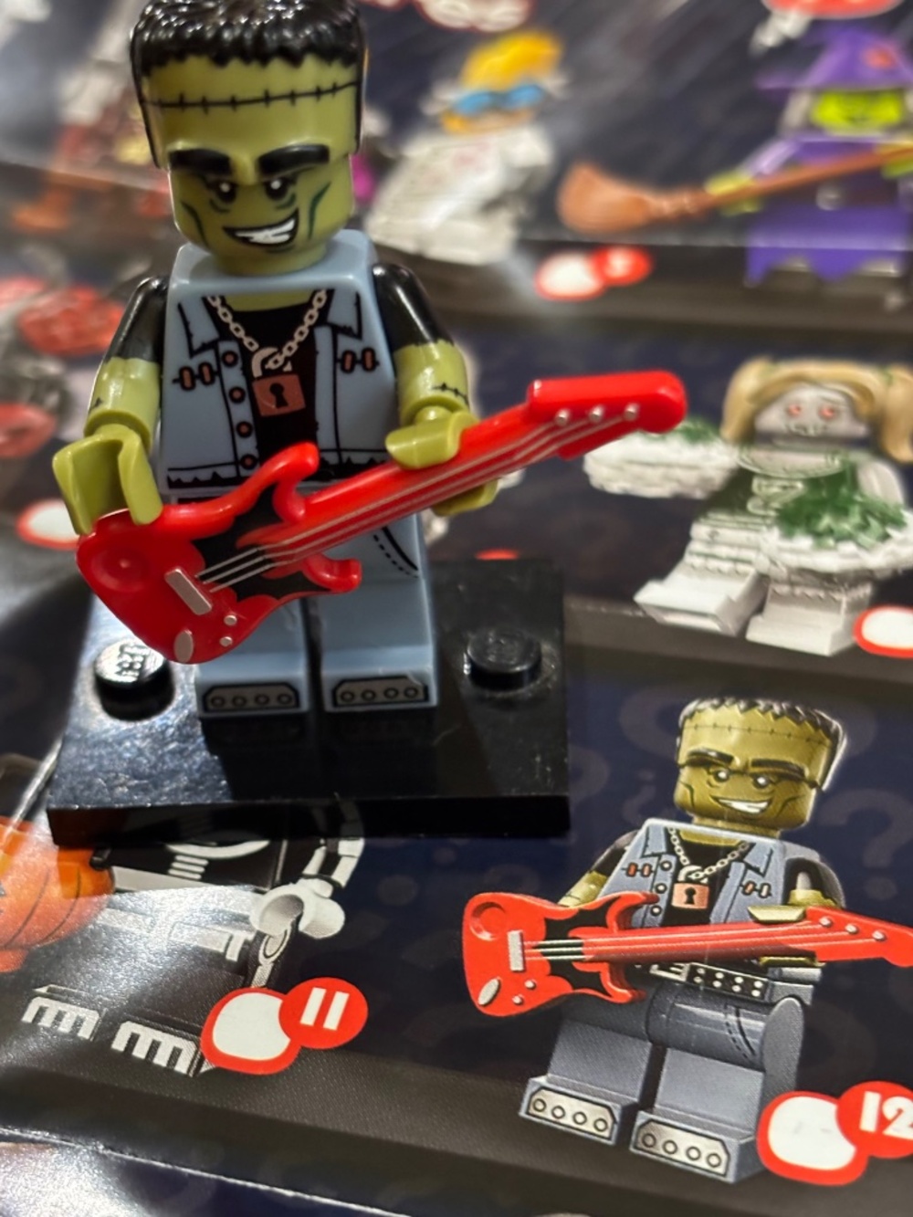 Monster Rocker, Series 14 col14-12 with Stand, Accessories & Pamphlet. LIKE NEW!